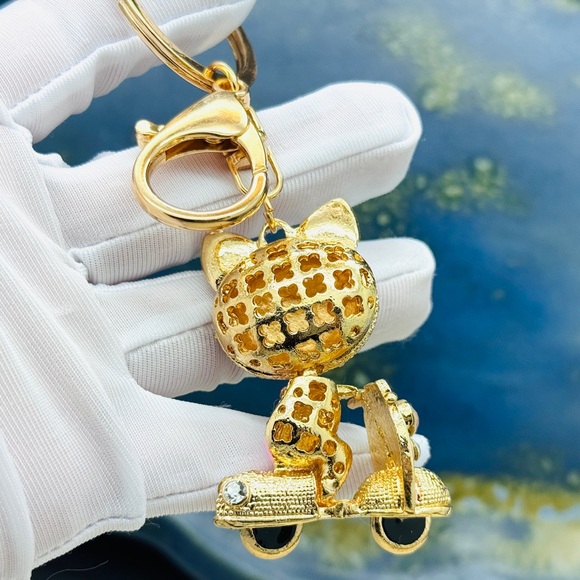 Pink Fox Keychain Rhinestone Fox Charm Fox Bag Charm - Picture 9 of 11